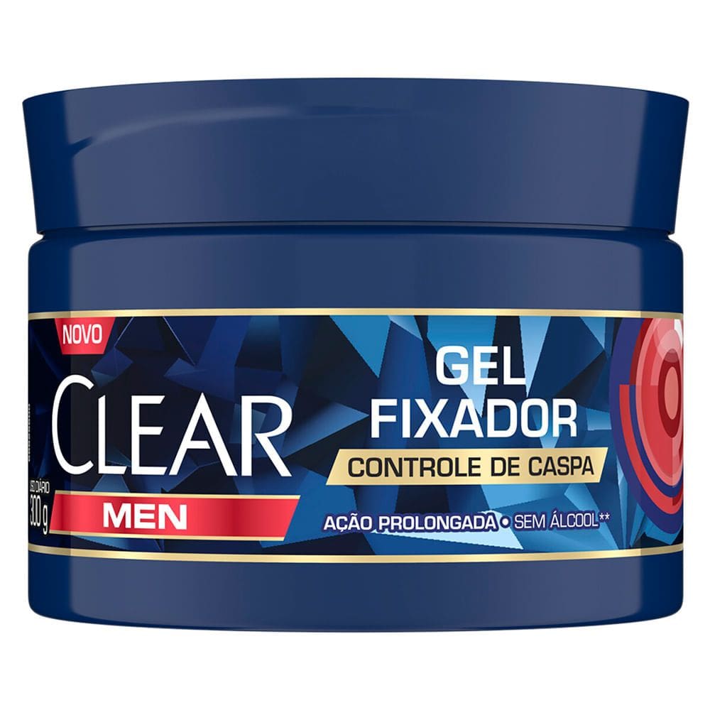 Gel Fixador Clear Men Controle de Caspas 300g