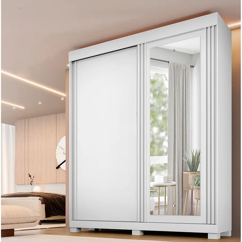 Guarda Roupa Mônaco 2 Portas Branco - Benetil