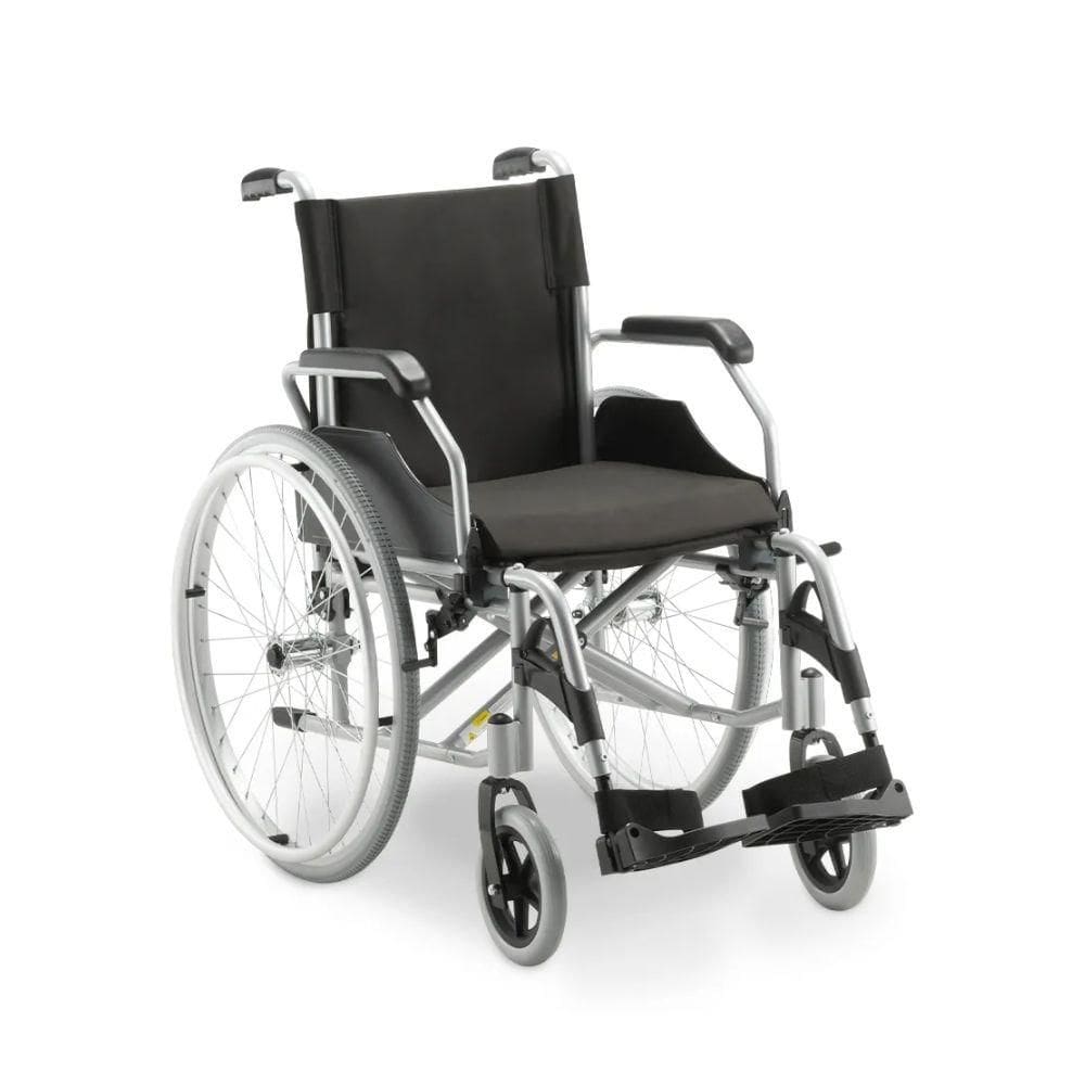 Cadeira de Rodas Dobrável Dellamed D600 Suporta até 120kg, Estrutura em Alumínio Aeronáutico, Quick Release nas Rodas e Apoio de Braços