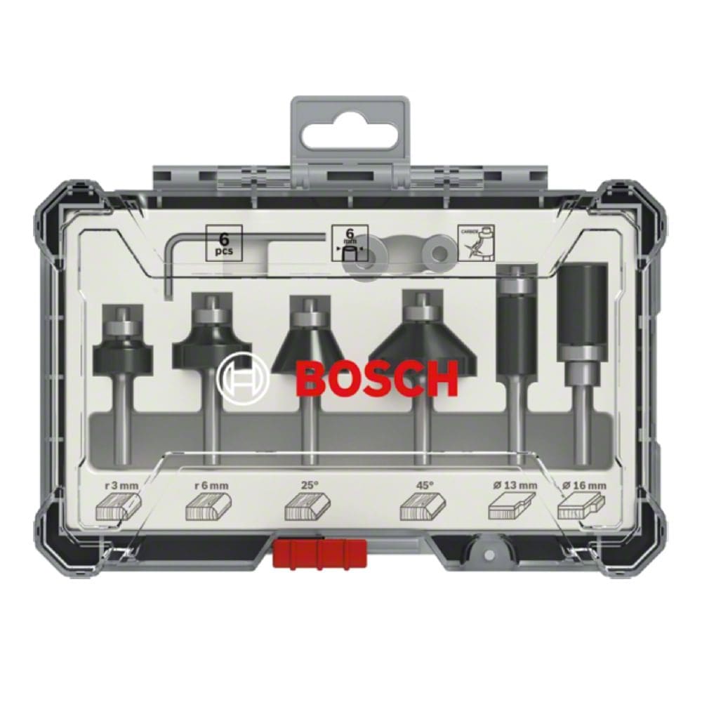 Conjunto De Fresas Para Corte e Acabamento Com 6 Peças - 2607017468000 - BOSCH