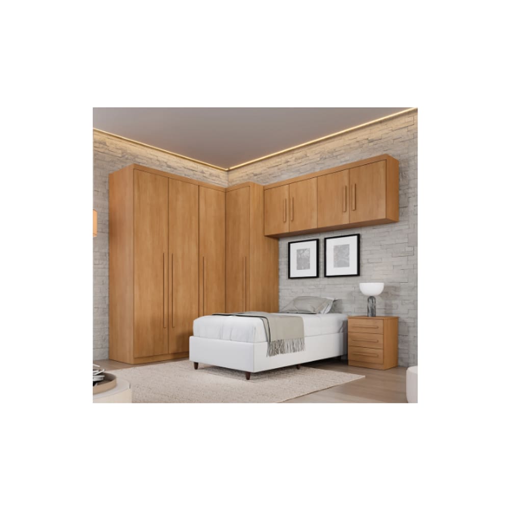 Dormitório Modulado Dallas 5 Peças Cinamomo Benetil