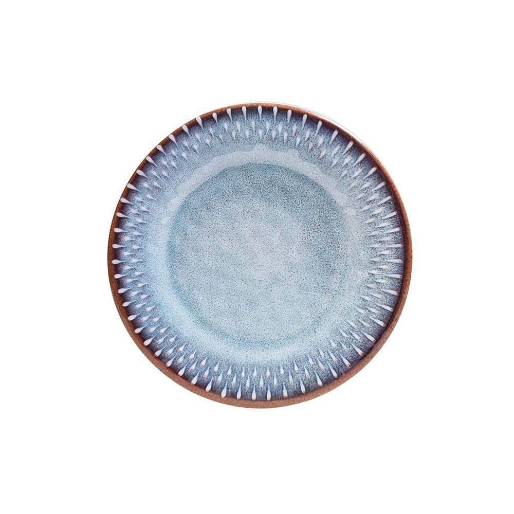 Prato De Sobremesa Ocean Melamina Kenya Azul
