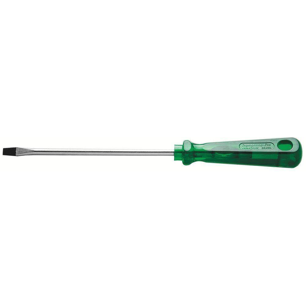 Chave De Fenda Ponta Chata Em Aço Cromo Vanádio 8x250 Mm (5/16x10”) Tramontina Pro Tramontina