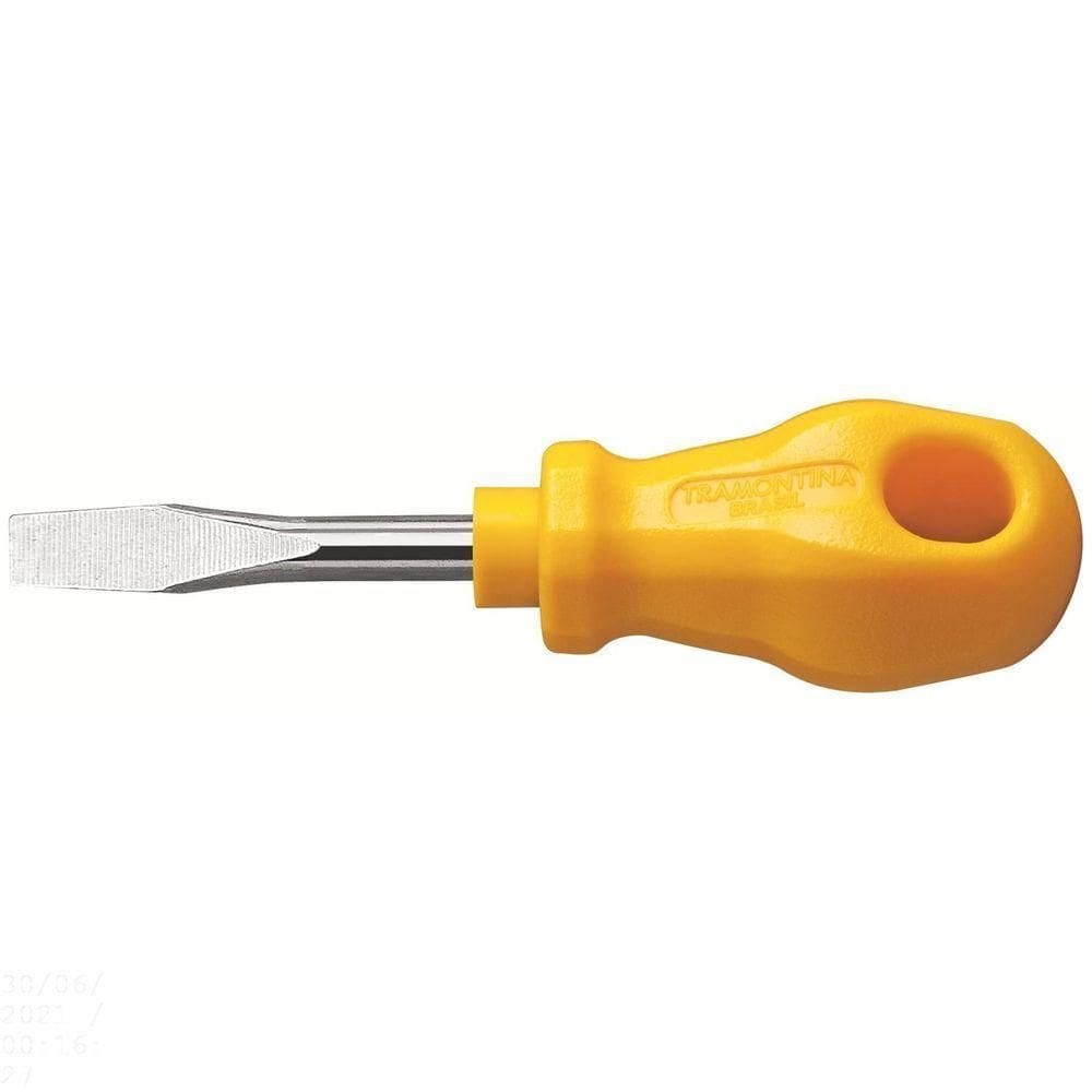 Chave De Fenda Toco Tramontina Yellow Com Ponta Chata 3/16x1.1/2” Tramontina