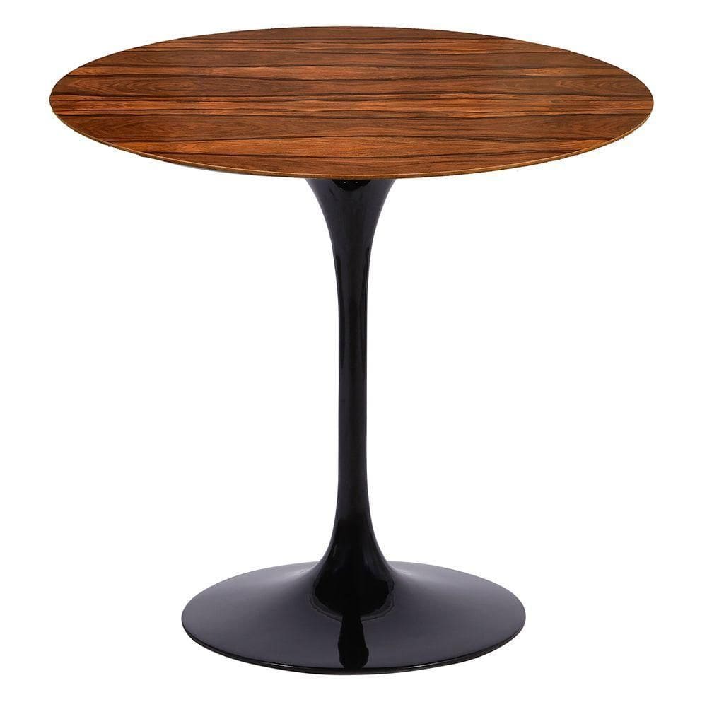 Mesa Saarinen Redonda Pau Ferro 137cm - Base Preta