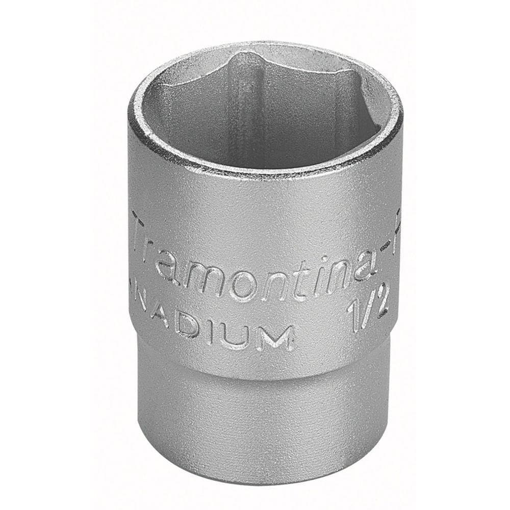 Soquete Sextavado Em Aço Cromo Vanádio 19 Mm - Encaixe 1/2” Tramontina Pro Tramontina