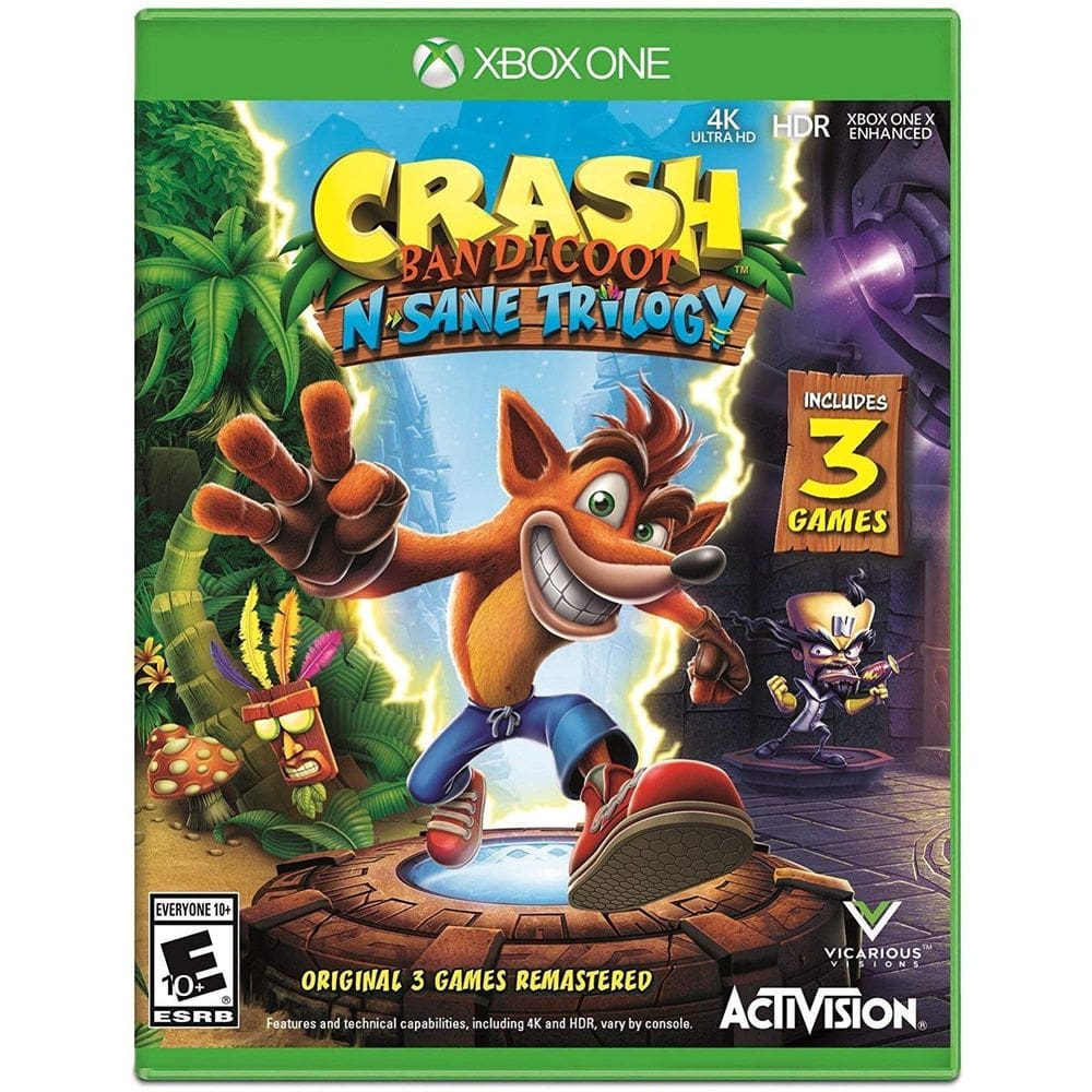 Jogo eletrônico ACTIVISION Crash Bandicoot N. Sane Trilogy Xbox One