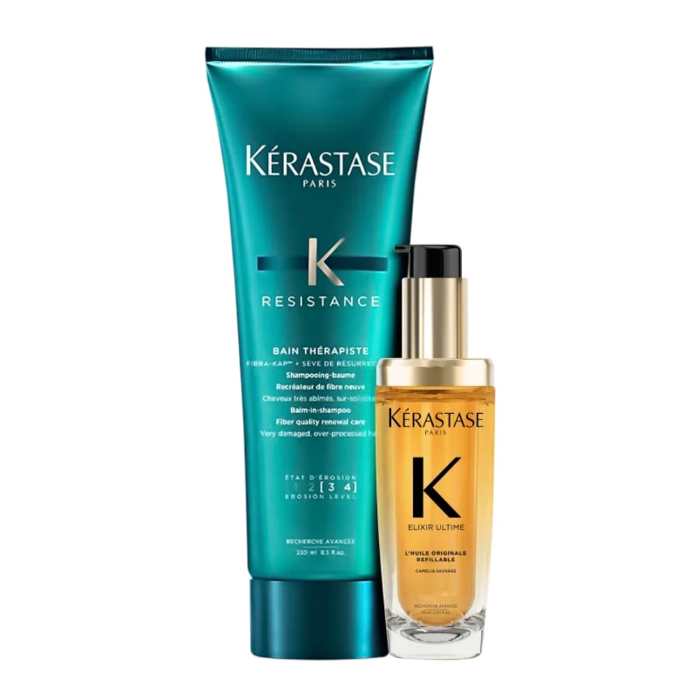 Kit Kérastase Shampoo Résistance+Elixir Ultime L`Huile 75ml