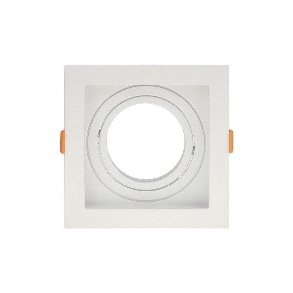 Spot Recuado De Embutir Quadrado Móvel Ar 111 Branco Taschib