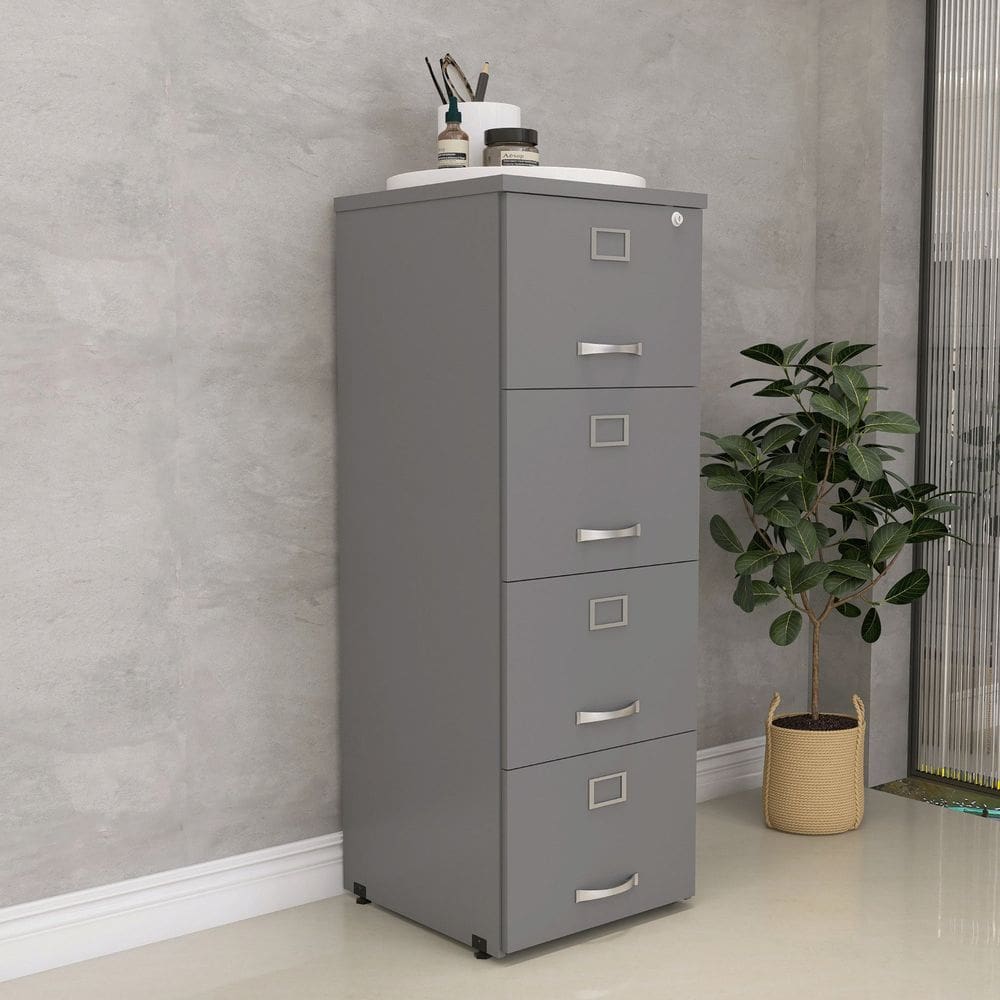 Arquivo de Madeira 4 Gavetas Of04gp25 Grafito