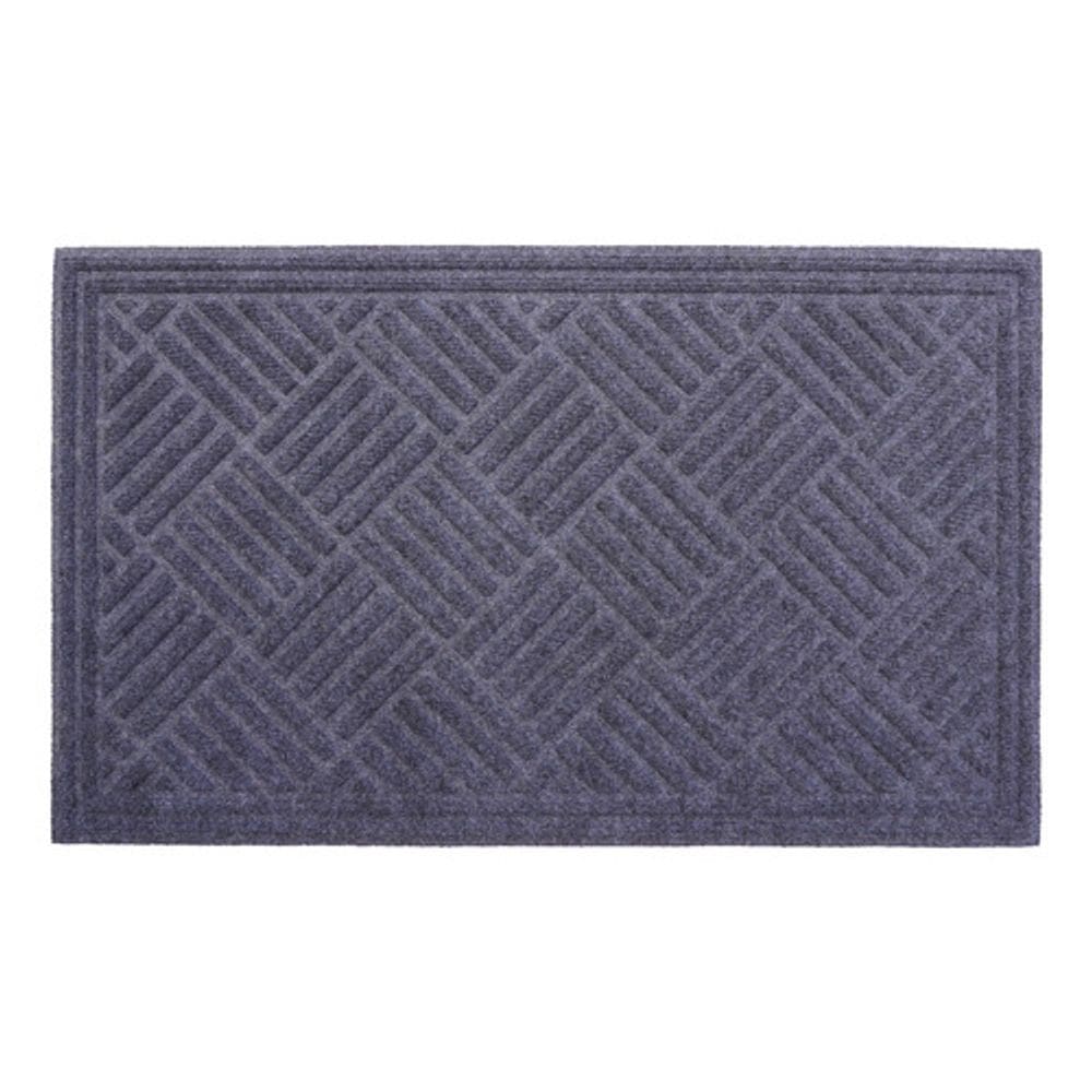 Tapete Retangular Cinza 45x75 Cm Antiderrapante Hayden