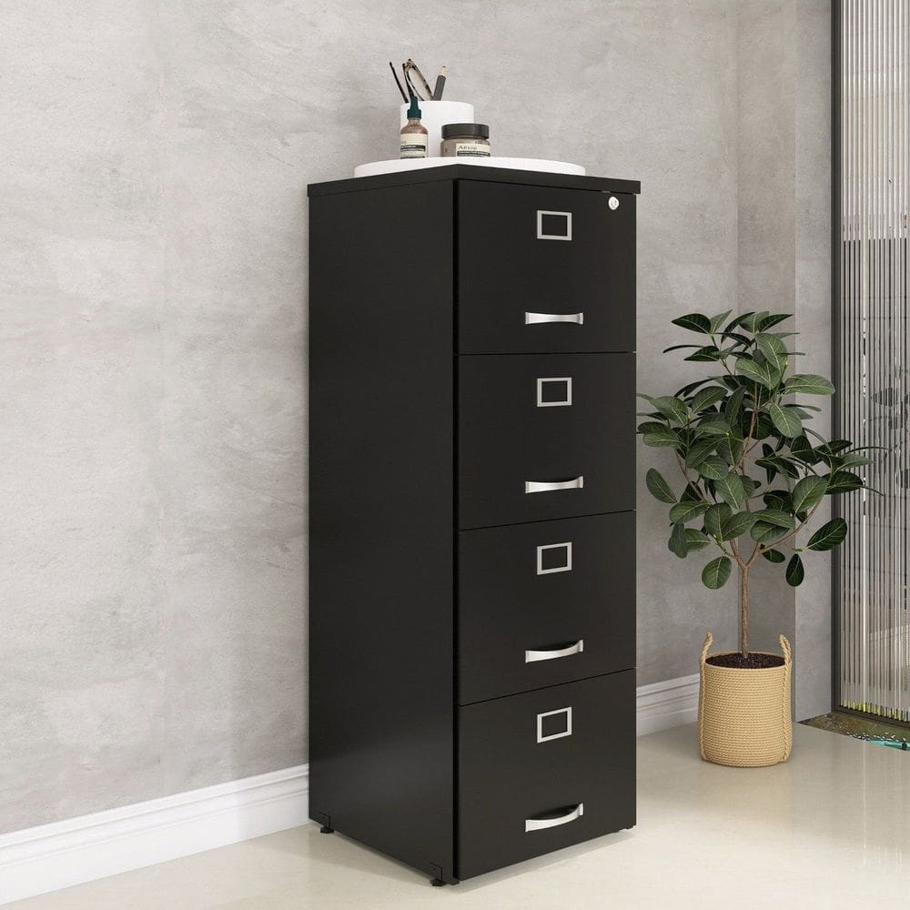 Arquivo Madeira 04 Gavetas Of04gp25 Preto