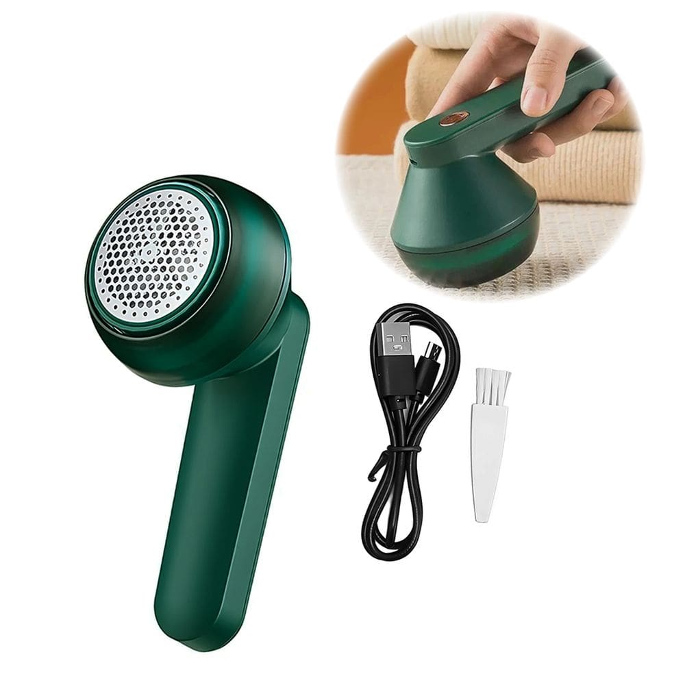 Papa Bolinhas Elétrico Verde Recarregável USB Removedor de Fiapos e Pelos