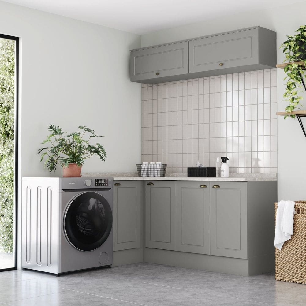 Lavanderia Modulada 5 Peças com Tampo Internacional Cinza