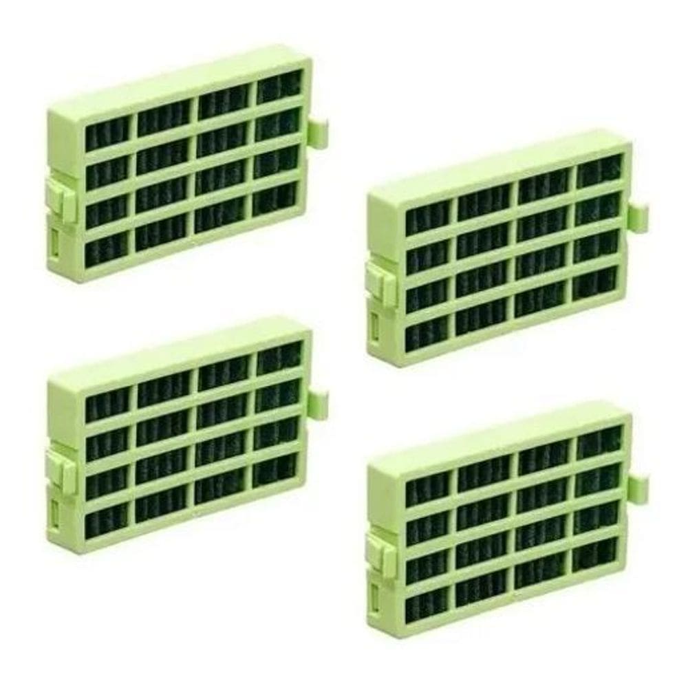 3X Kit 4 Filtro Verde Antiodor Compatível Consul Crm56 Crm55