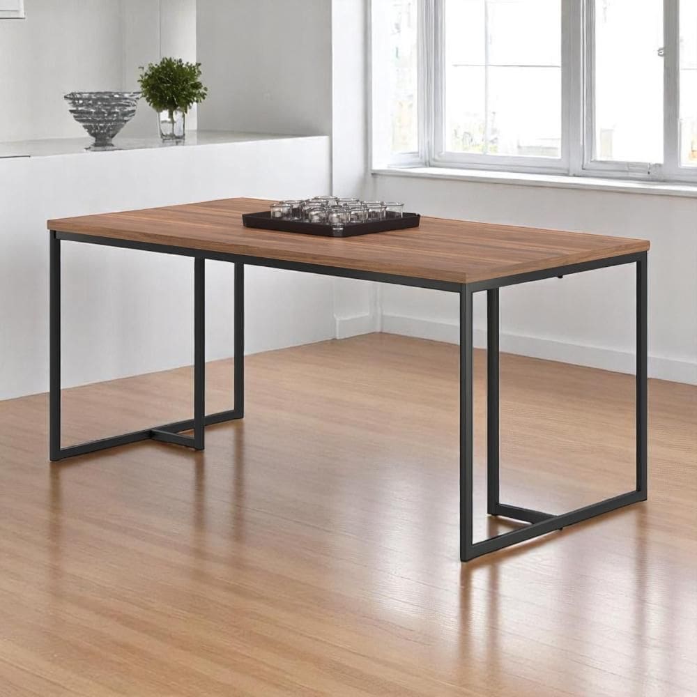 Mesa de Jantar Nióbio 1,60 Nogueira