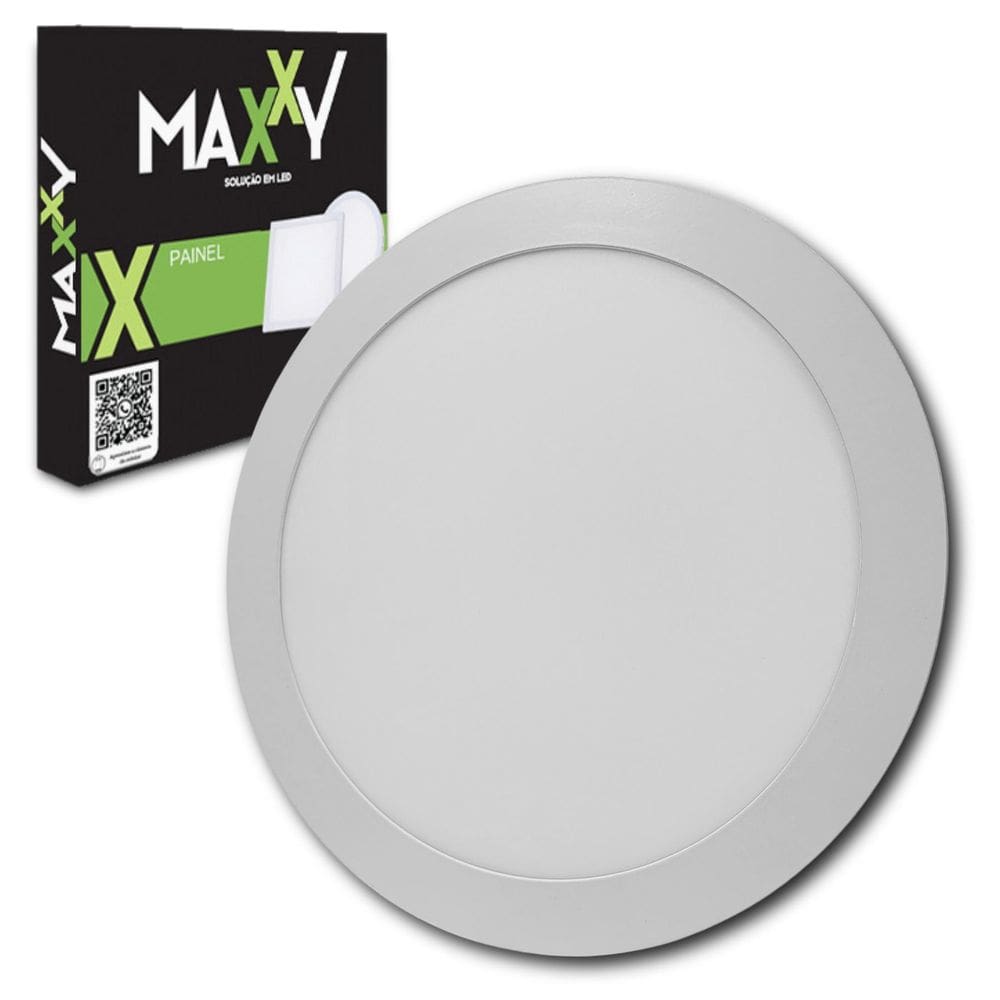 Painel Plafon Slim/Embutir Redondo 24W Neutro