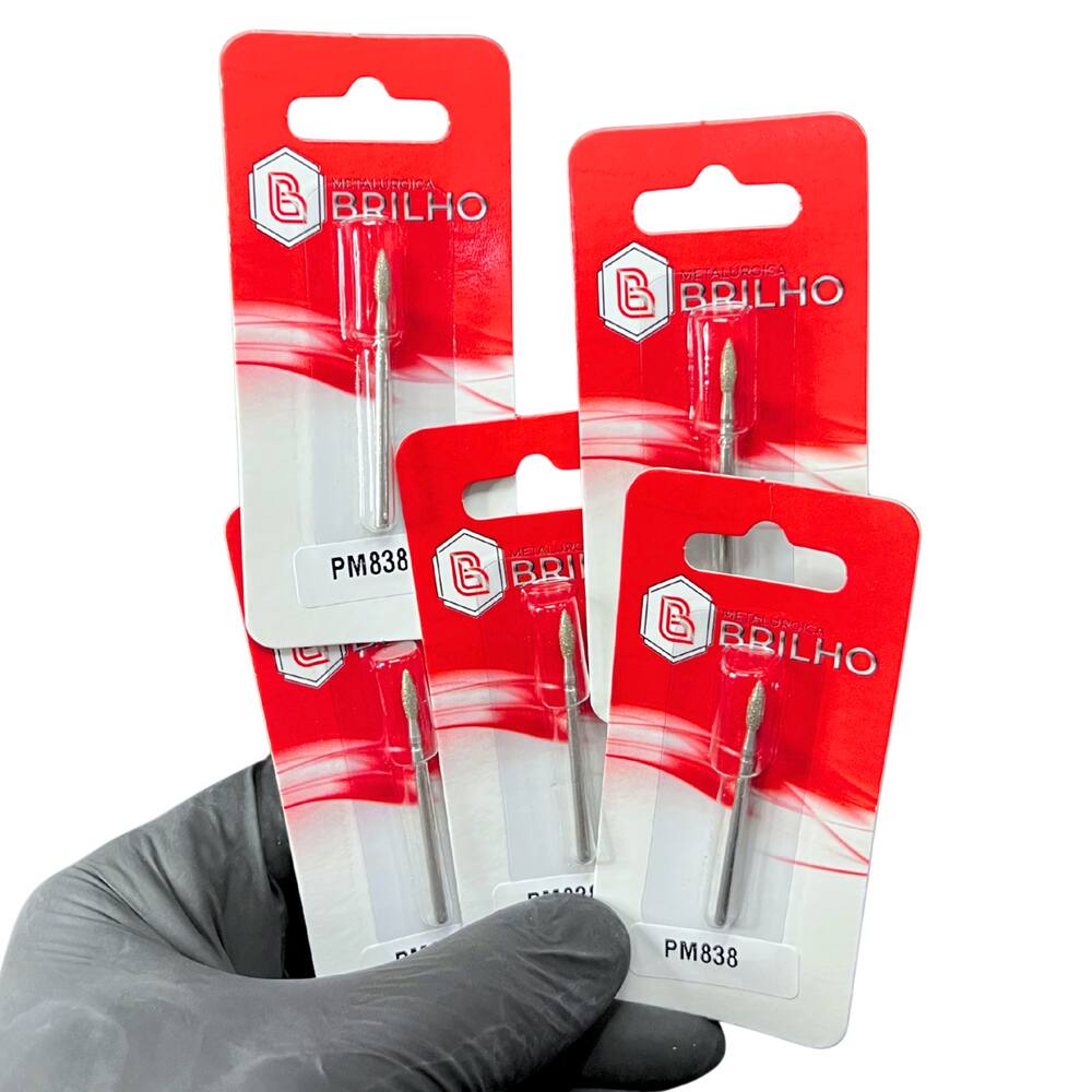 Broca Diamantada 838 Brilho – Kit com 5 Unidades