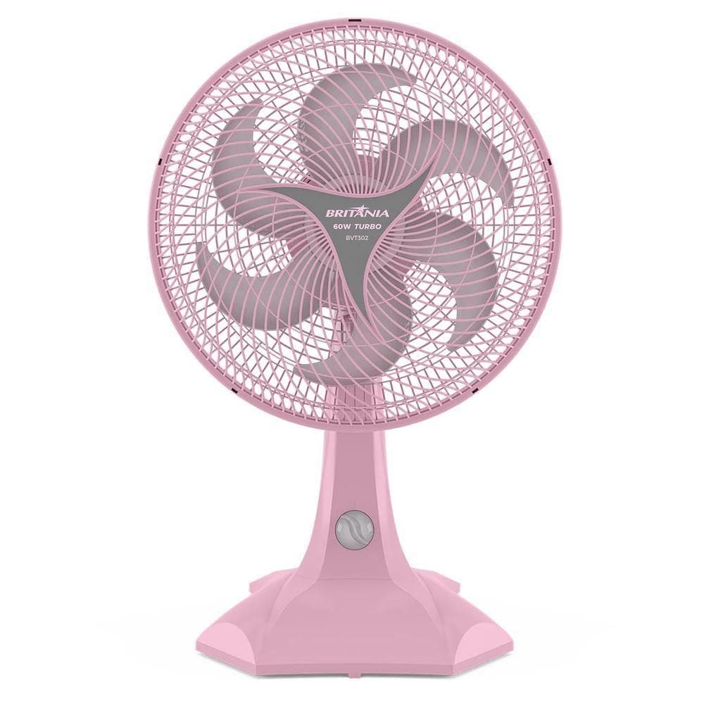 Ventilador Rosa Britânia 2 em 1 Maxx Force 60W BVT302 110V