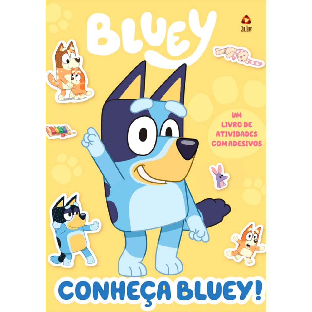 Bluey Livro de Atividades com Adesivos - Conheça Bluey!