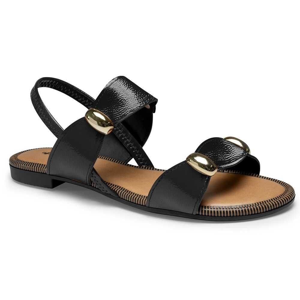 Sandália Rasteira Mississipi MF292 Feminina - Preta