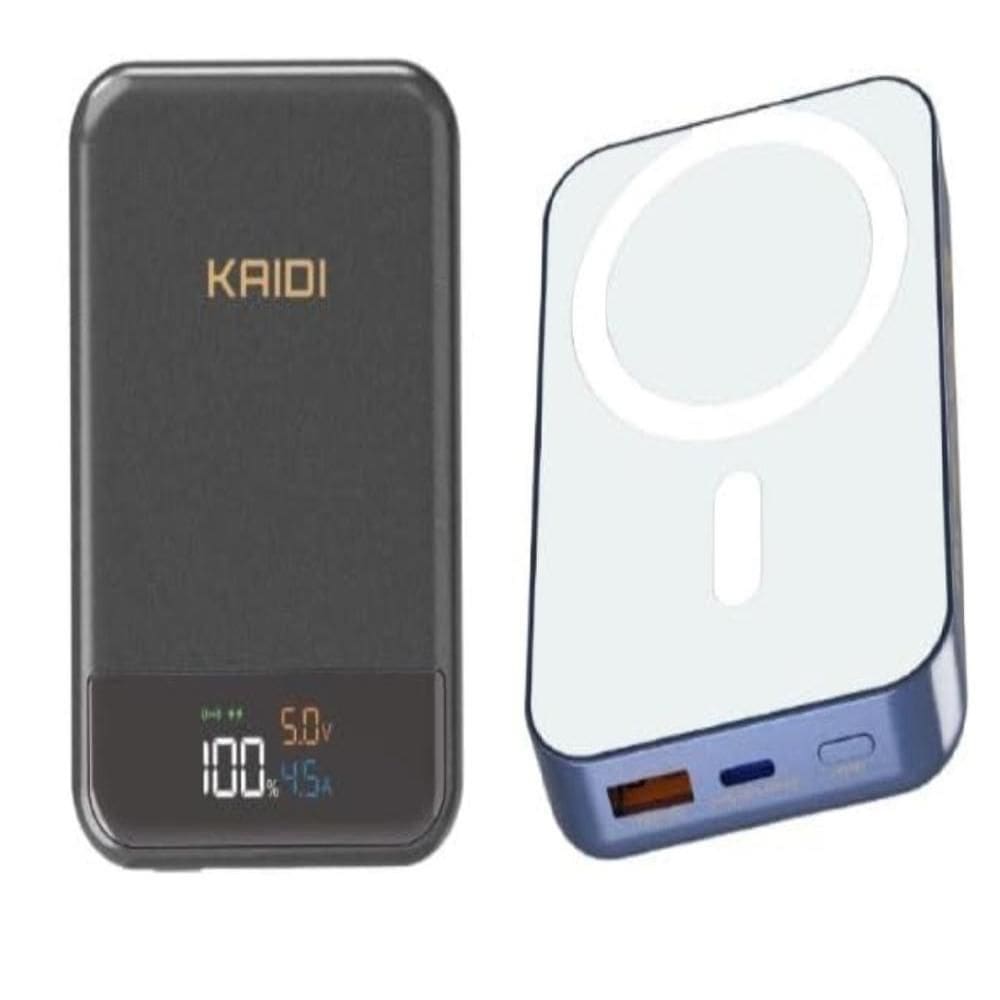 Power Bank Portátil Magnético Magsafe Turbo 10.000mah Kaidi Cinza