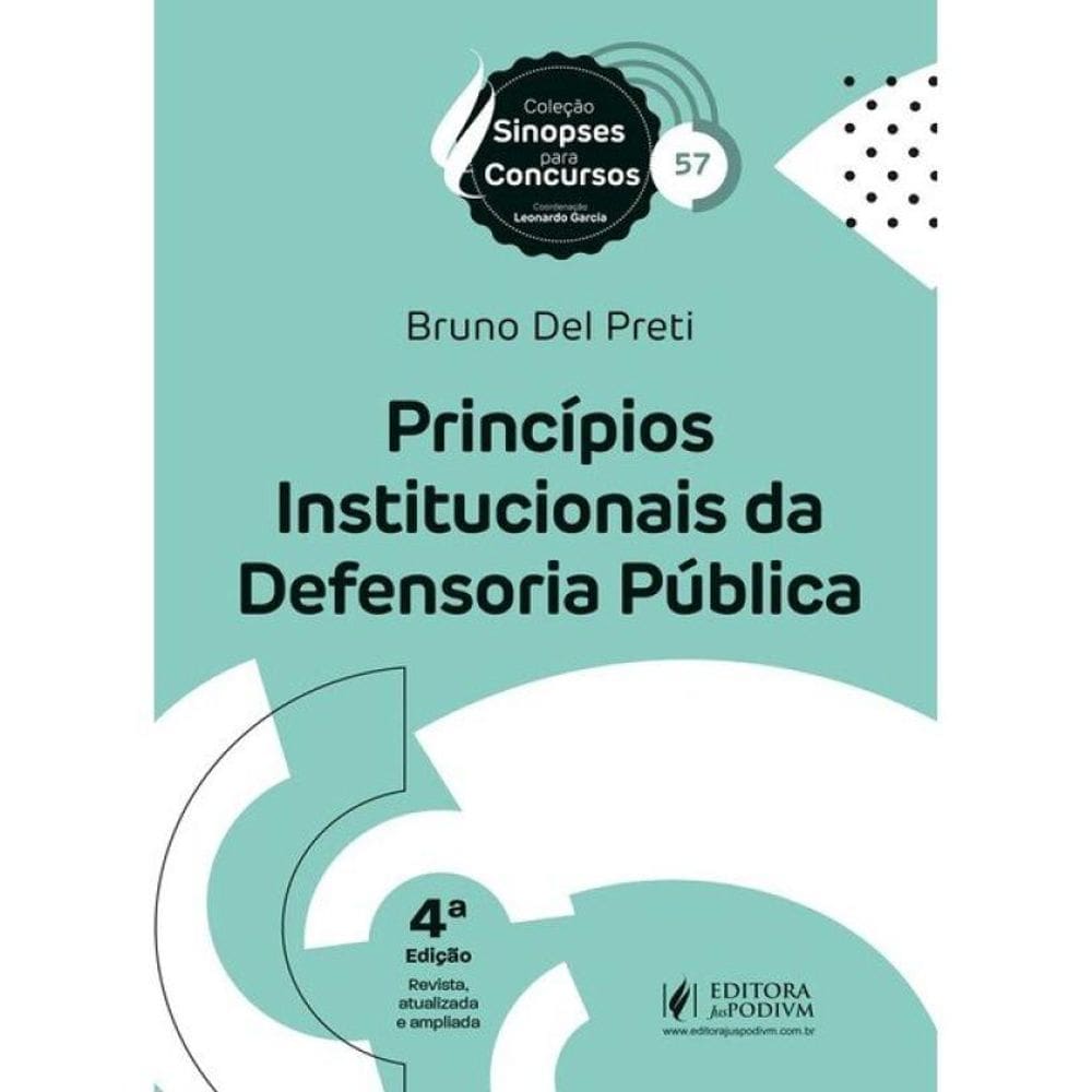 Sinopses Para Concursos - Princípios Institucionais Da Defensoria Pública - 2025 - Vol. 57