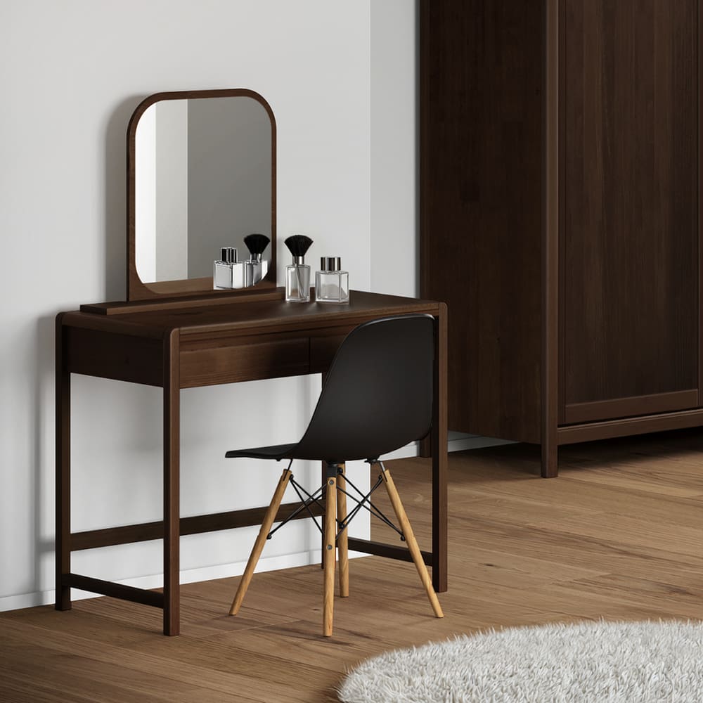 Penteadeira 2 Gavetas Madeira Maciça Modena Capuccino