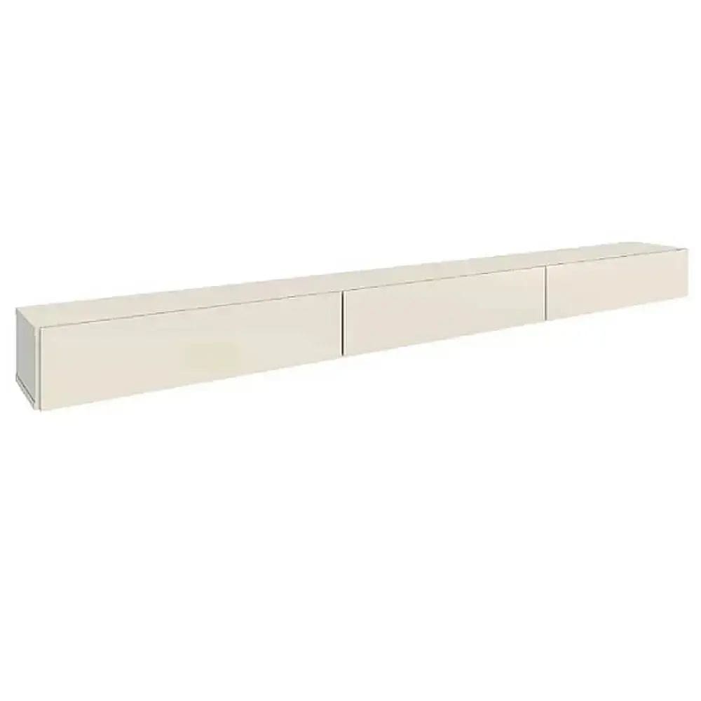 Nicho Suspenso Aspen 180cm com 3 Portas EDN Cor Off White