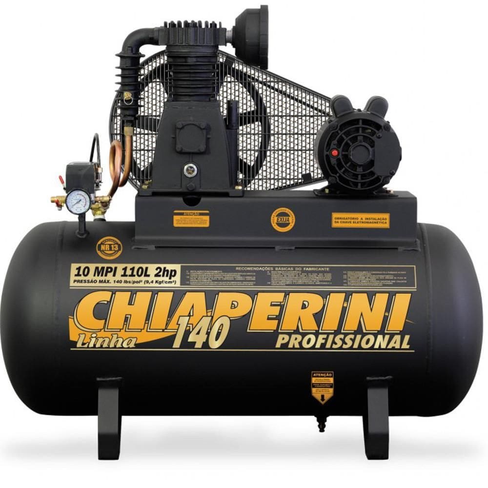 Compressor 10MPI 110L Trifásico 2HP 2P - 766 - CHIAPERINI