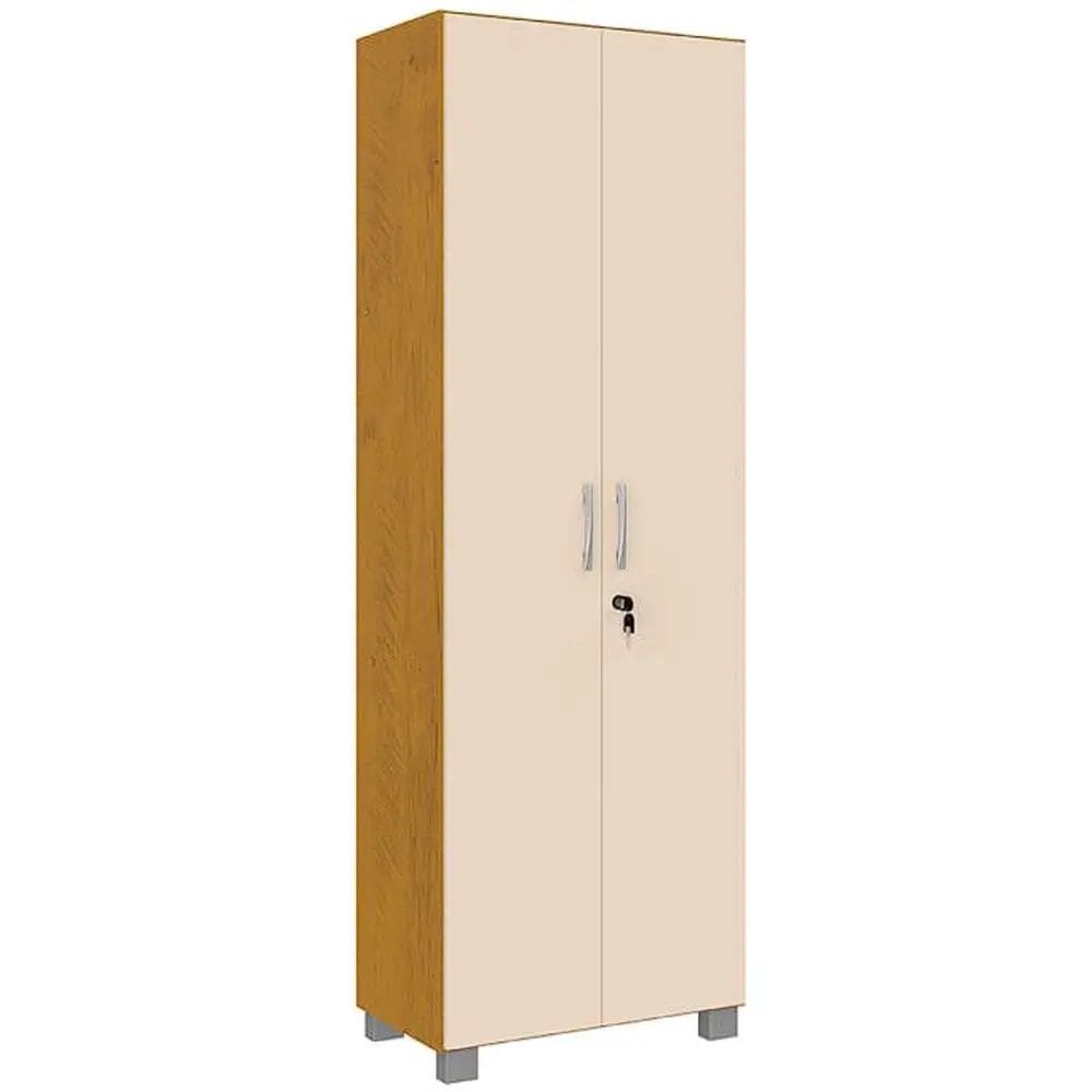 Armário Multiuso Vegas 2 Portas com Chave San Marino Cor Noce Pérola