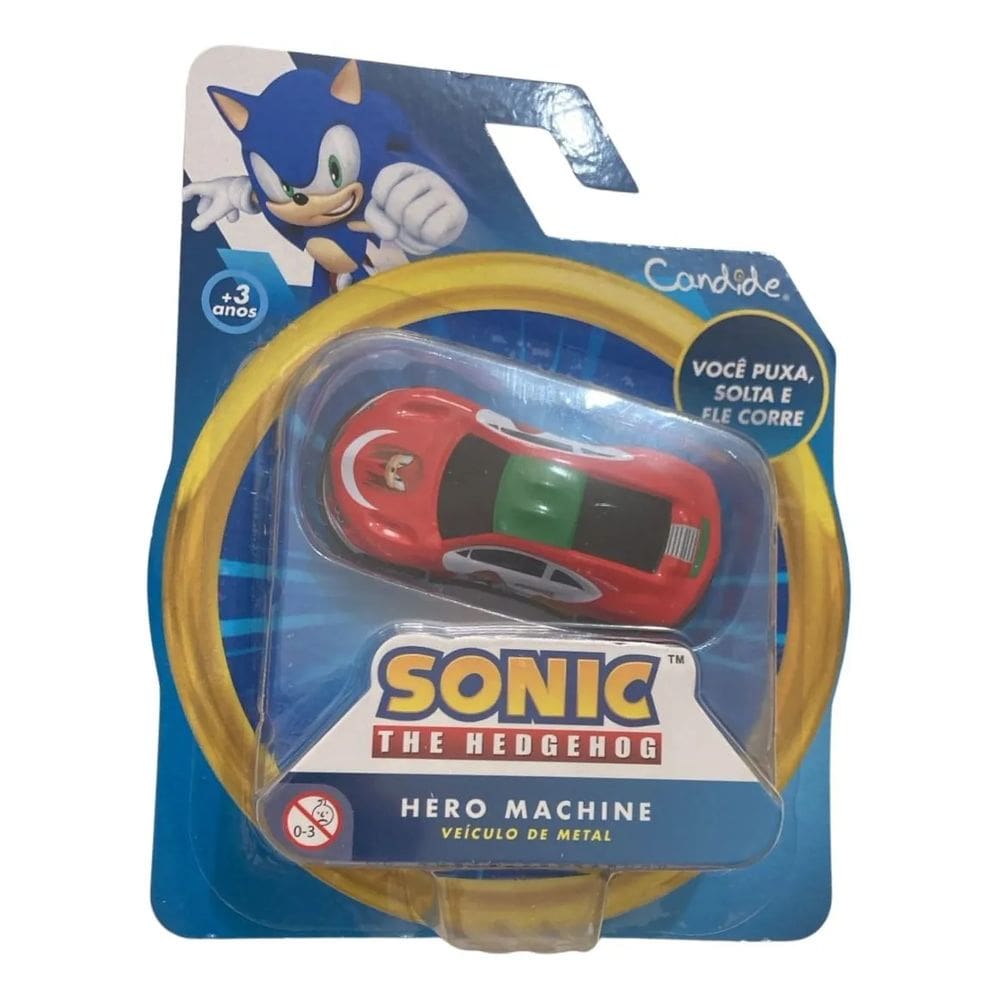 Mini Veiculo Pull Back Sonic - Knuckles - Candide