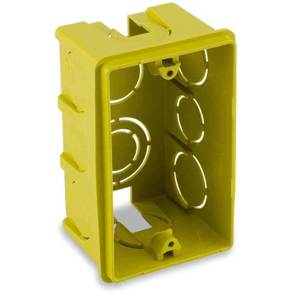 Caixa de Luz Retangular 4x2 Amarela - 0600300001 - FORCE LINE
