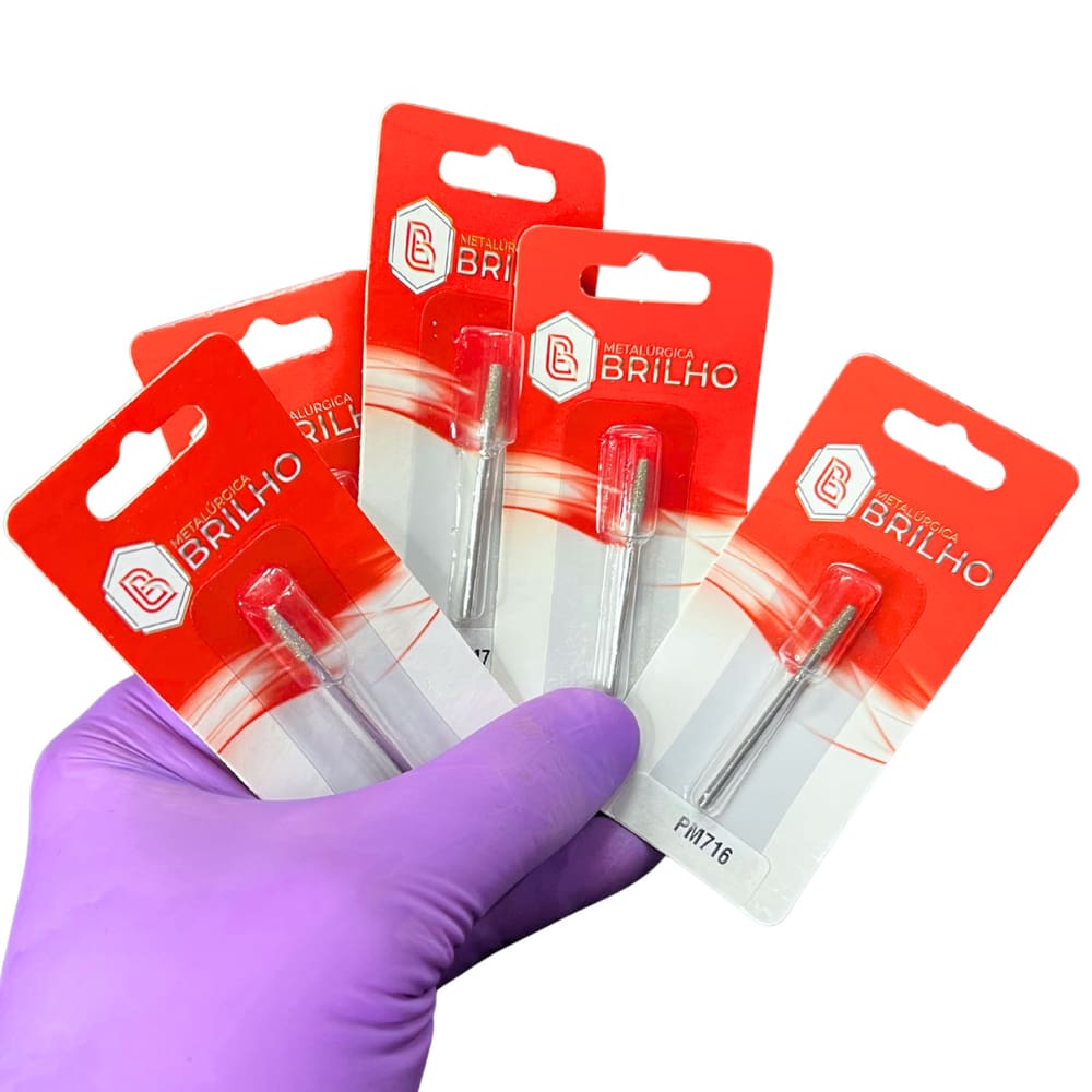 Broca Diamantada 716 Brilho – Kit com 5 Unidades