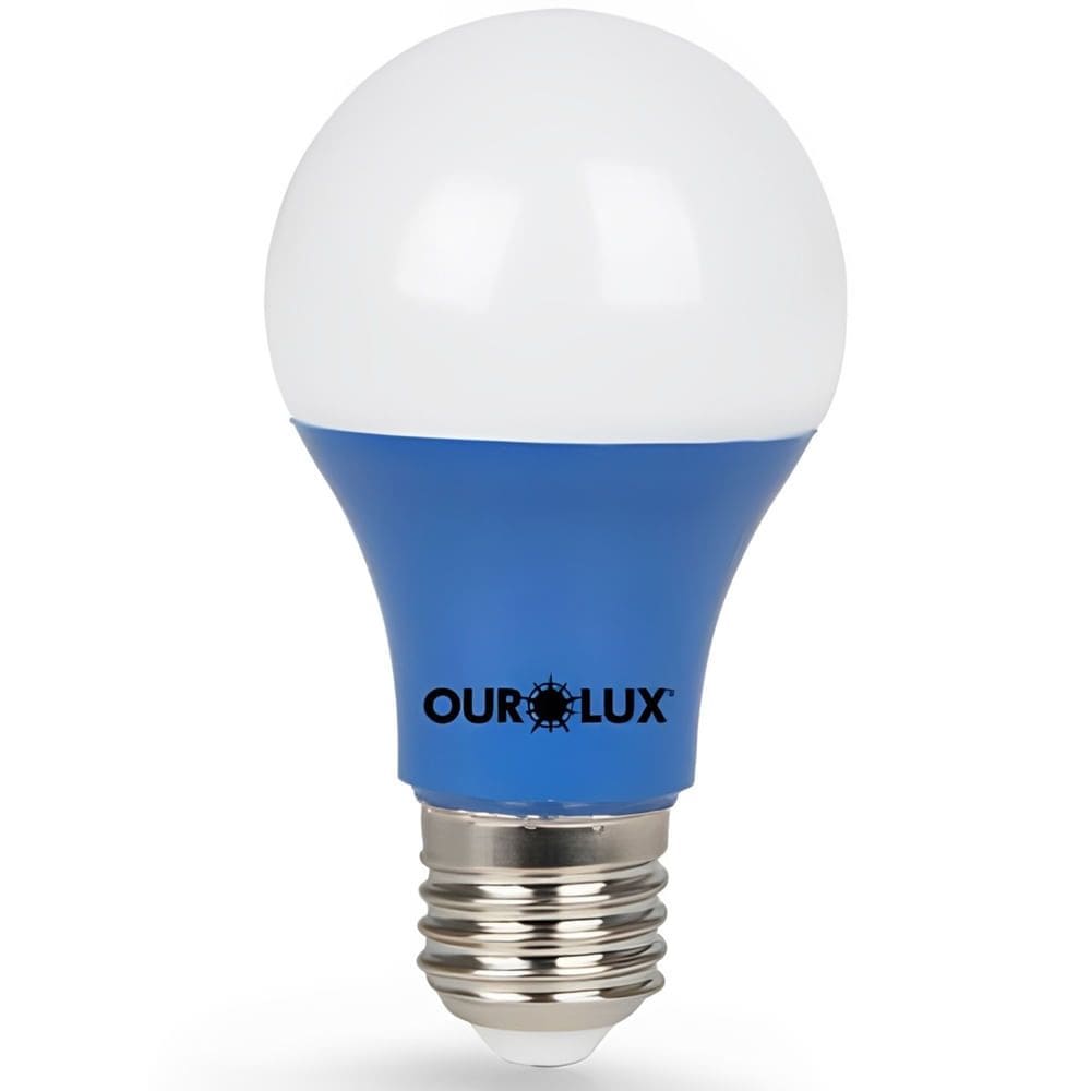 Lâmpada Superled Ouro 60 Colors 7 Watts Azul Bivolt - 05455 - OUROLUX