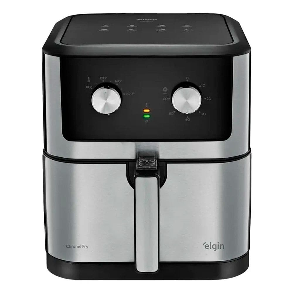 Fritadeira Elétrica Air Fryer Chrome Fry Elgin AFC80 8L 1900W