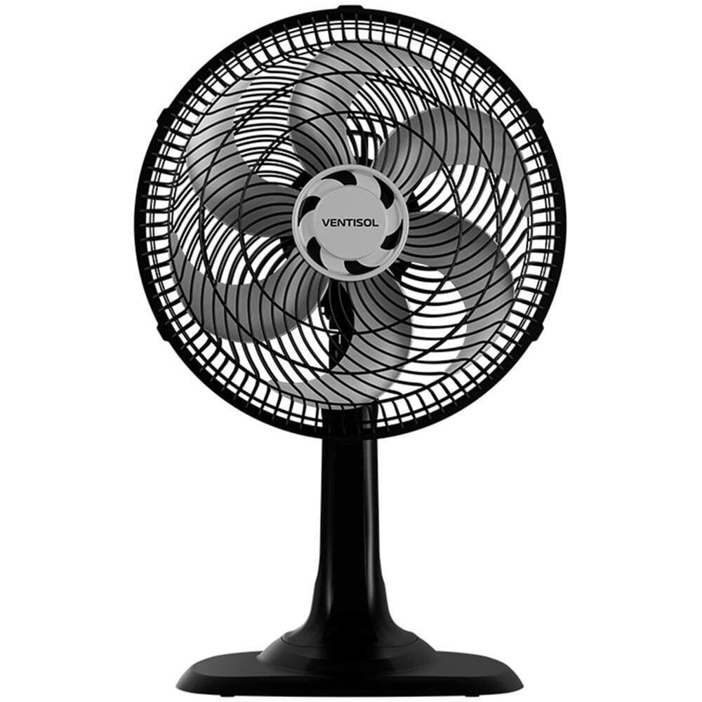 Ventilador de Mesa Turbo 30 cm 52 W 6 Pás 3 Velocidades Ventisol