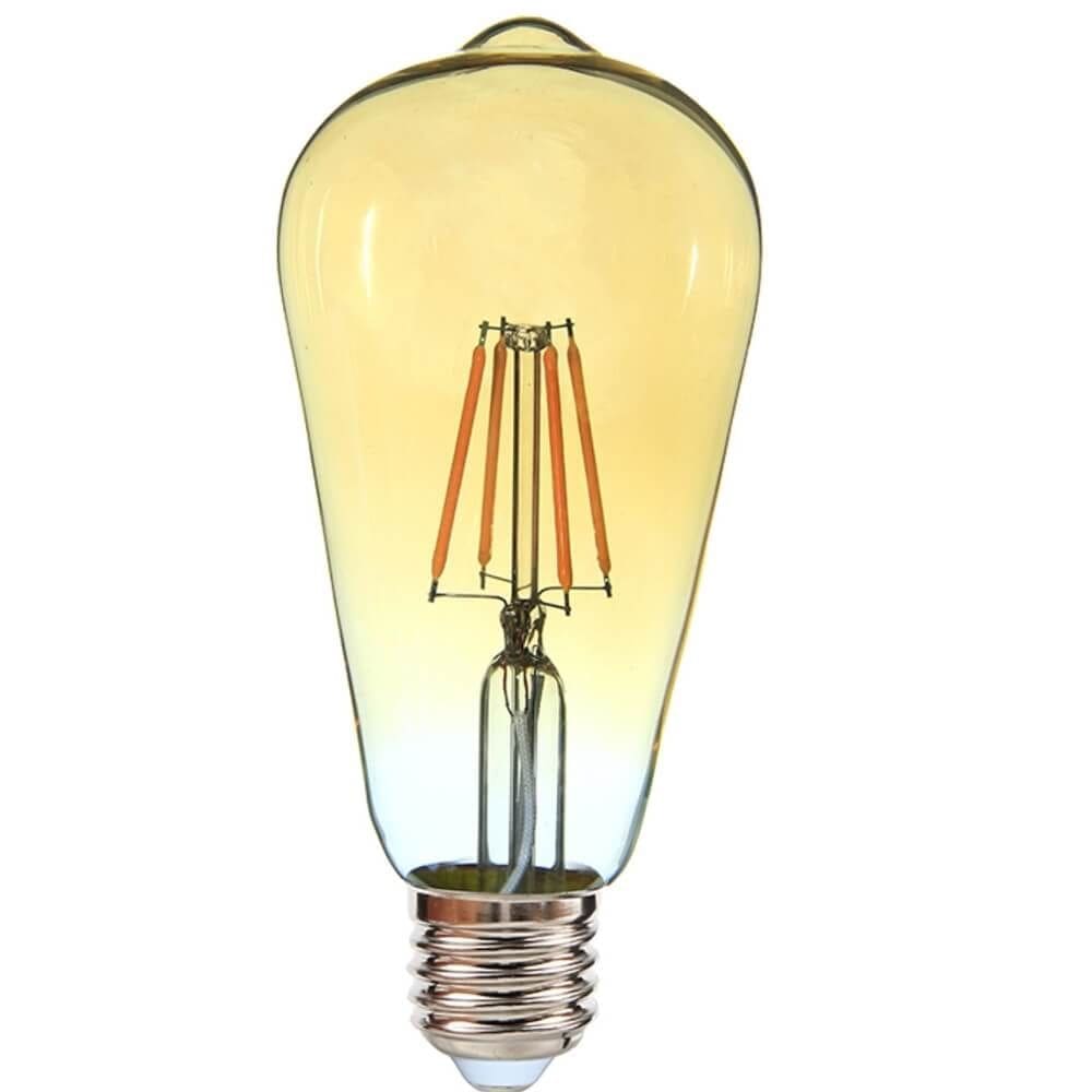 Lâmpada Vintage Led Pera de 4 Watts e 2400K - 05335 - OUROLUX