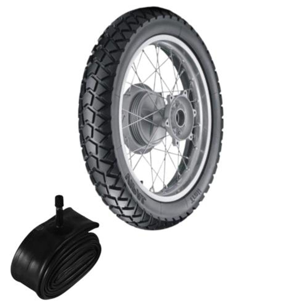 Kit Pneu Biz 100/125 Pop 100 60/100-17 Tr300 Vipal + Câmara