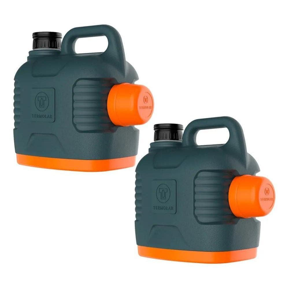 3X Kit 2 Garrafão Térmico Para Camping Supertermo 5 Litros C