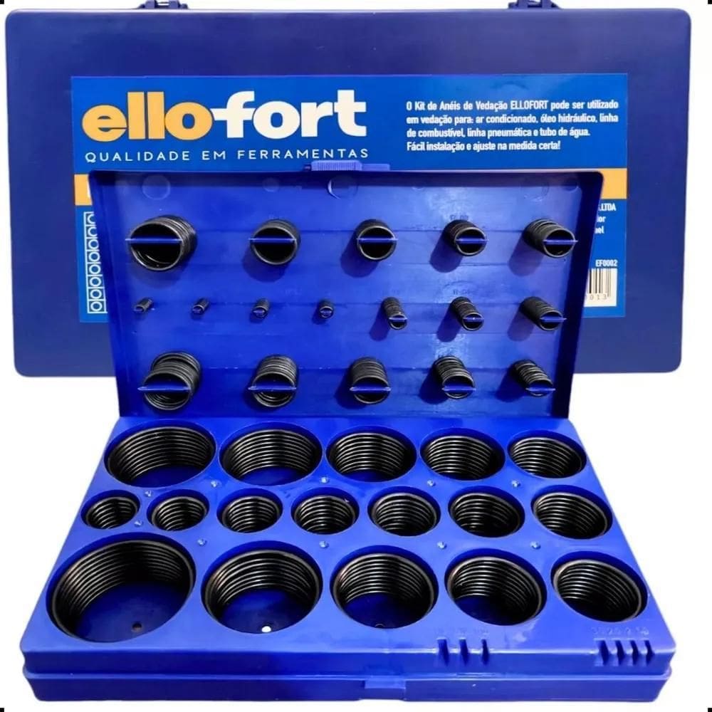 3X Anel De Vedação Oring Polegada Borracha Kit 407 Peças Est