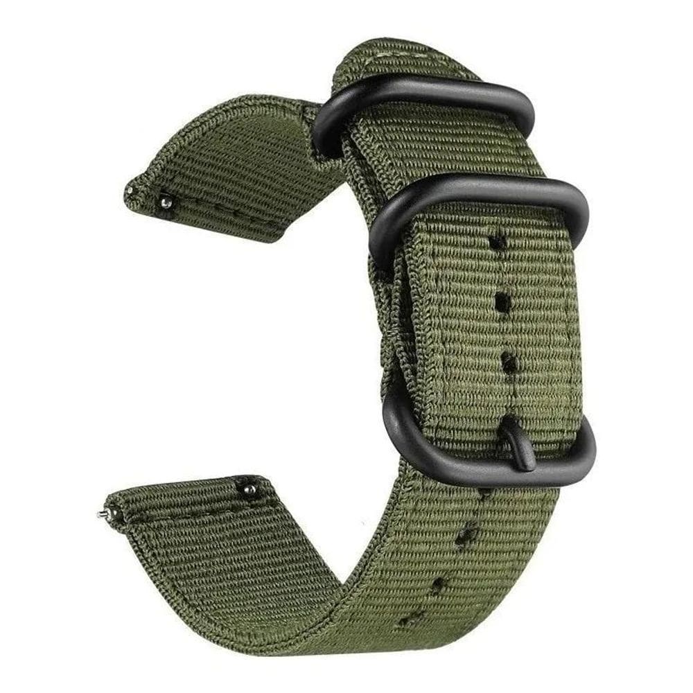 3X Pulseira Nylon Force Relógio Smartwatch Cor Verde Largura