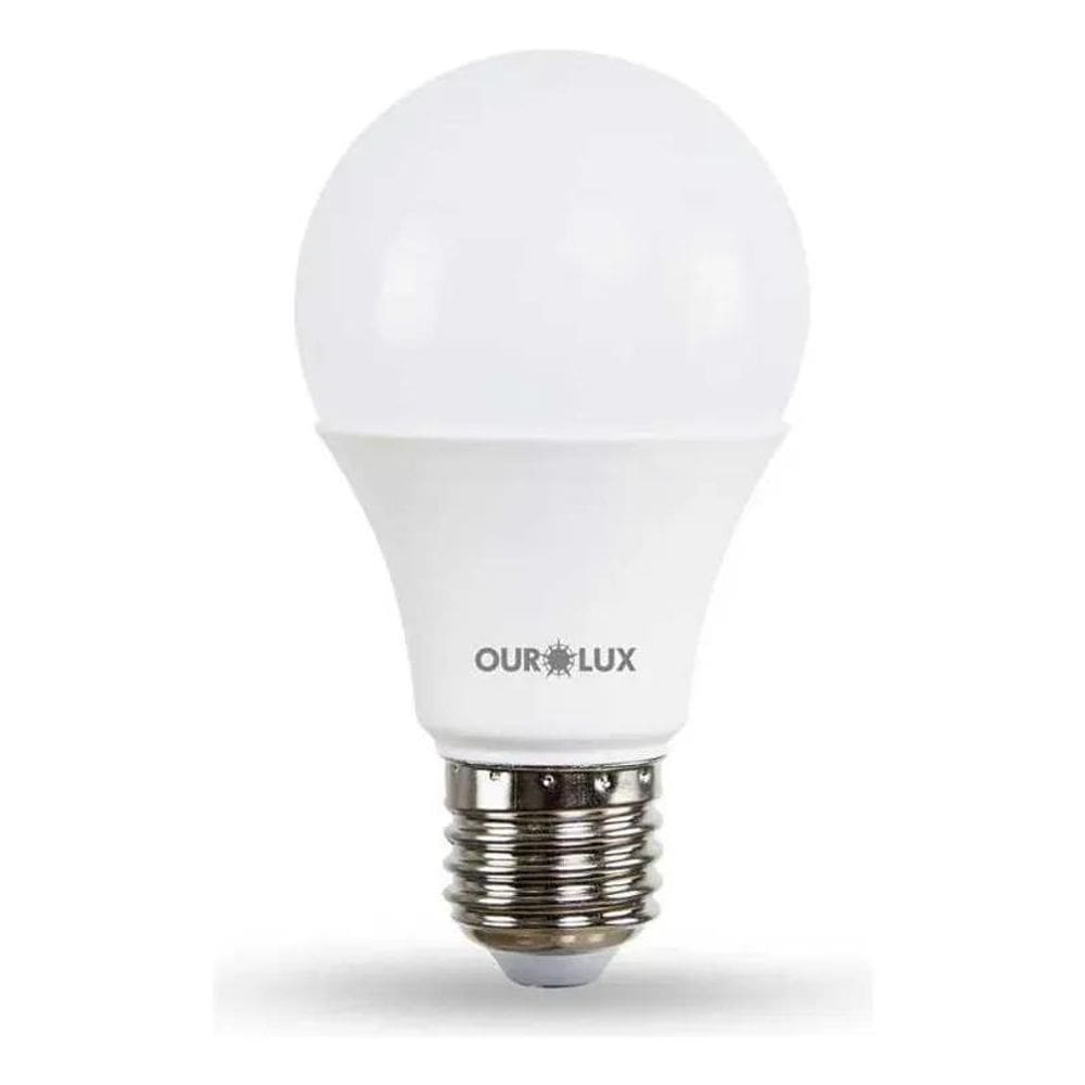 3X Kit 10 Lampadas Led Bulbo 9W Superled Ouro Biv 6500K Ouro