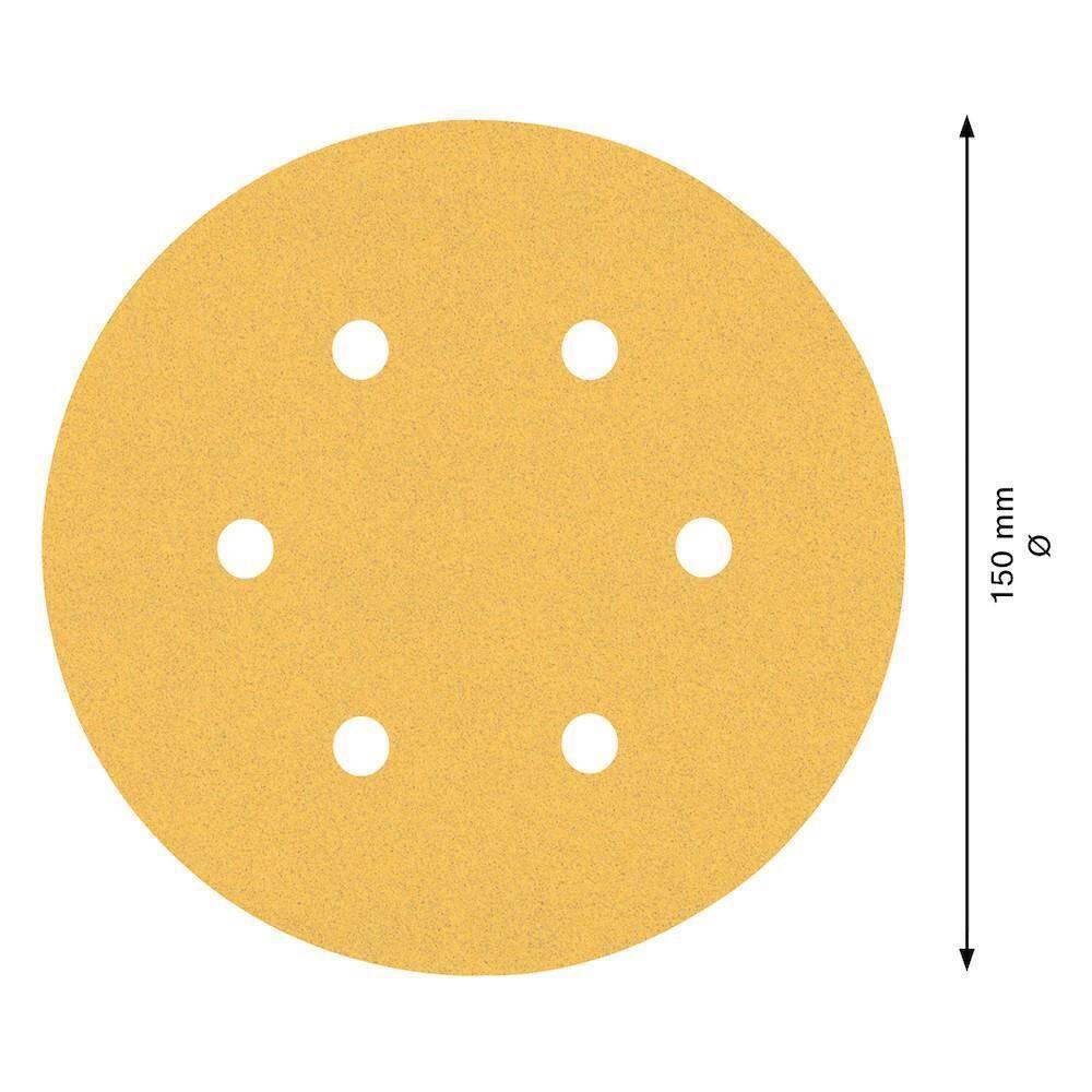 Jogo De Discos De Lixa Bosch Expert C470 150Mm G60/120/240