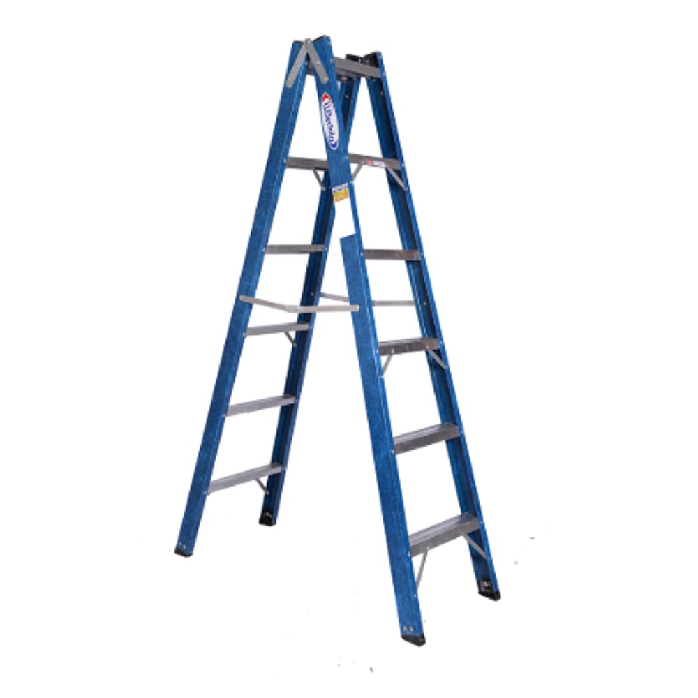 Escada Tesoura dupla 1.8m Alumínio/Fibra TAFDP 6 WBertolo