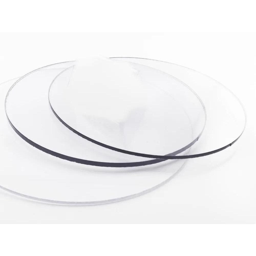 3X 10Pç 10Cm Base Redonda Acrílica Para Biscuit Topos 100Mm