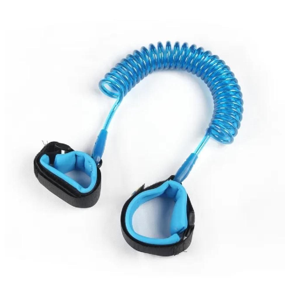 Guia Infantil Perda Pulseira Anti Seguranca Crianca Passeio Mercado Shopping Menino Cordao Azul