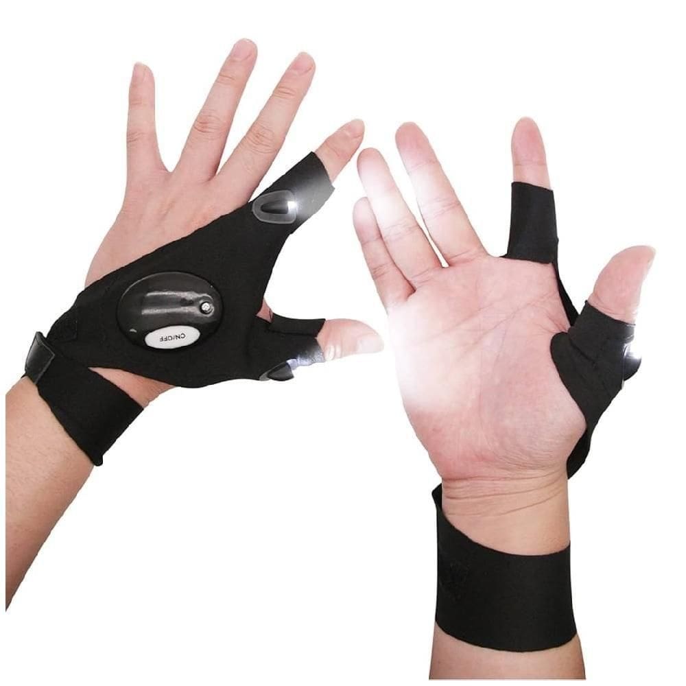 Luva Lanterna Pesca Luminaria Mao Iluminacao Led Consertos Prova Agua Camping Reparos Automoveis