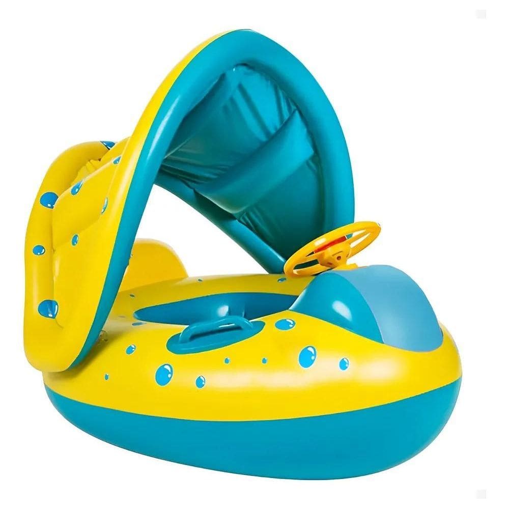 3X Boia Bote Bebê Infantil Inflável Piscina Com Cobertura De