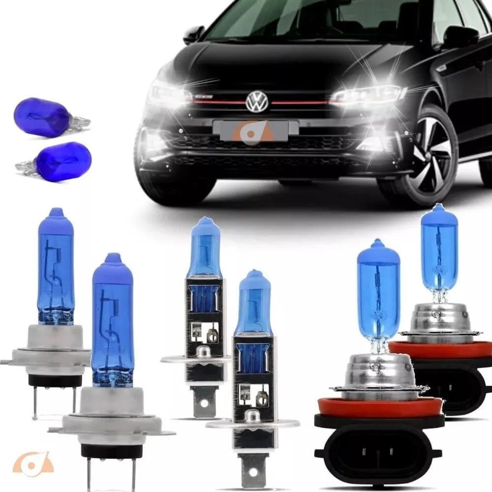 3X Kit Lampadas Novo Polo Virtus Super B